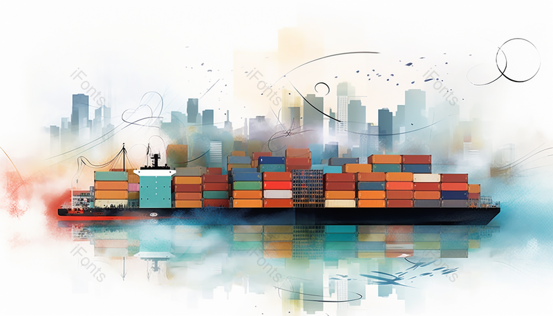 贸易货轮插画,插画/手绘图,插画/手绘图库,插画/手绘图下载,插画/手绘